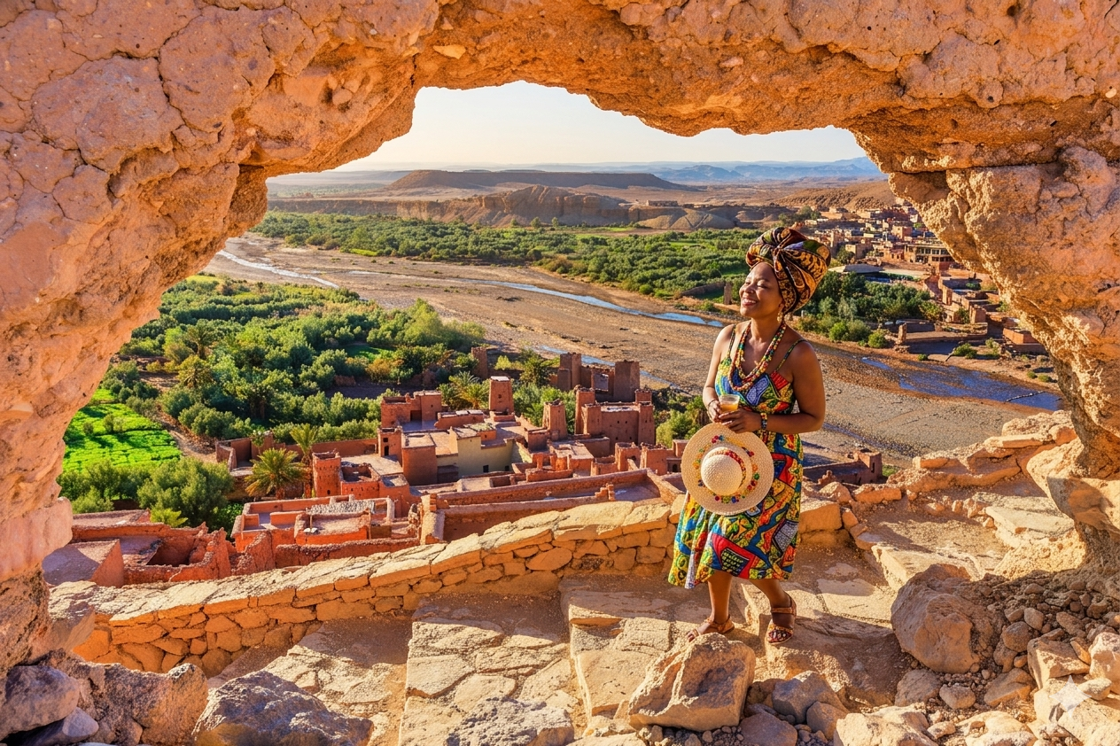 Congo Citizen women is enjoy in morocco