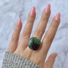 Ruby Zoisite ring