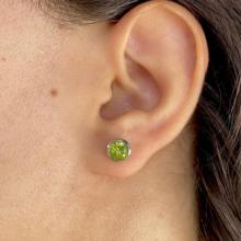 Dainty Peridot Earrings
