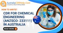 CDR for Chemical Engineering (ANZSCO: 233111)