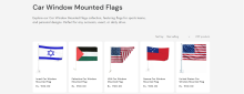 Car Window Mounted Flags