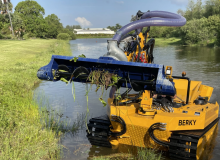 Amphibious Weed Harvester