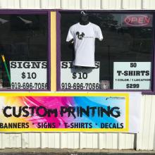 Custom Apparel Printing in Raleigh