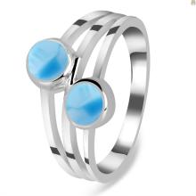 Larimar rings