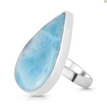 Larimar rings