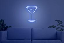 neon sign living room decor