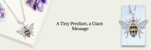 Silver Bee Pendant