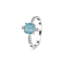 Larimar rings