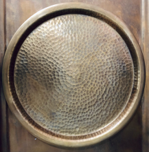 hammered brass tray