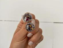 ashes cufflinks, cremation cufflinks