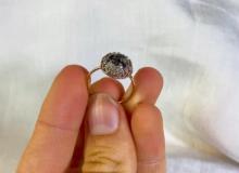 women cremation jewelry rings, human ash cremation rings