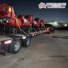 indirect fired heaters on transportation vehicle