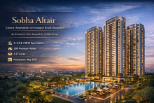 Explore Sobha Altair, Sobha Group's new launch of 3, 3.5 & 4 BHK luxury apartments on Sarjapur Road, Bangalore.