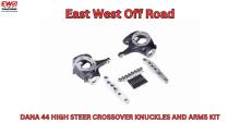 Upgrade to the ultimate Dana 44 High Steer Kit for GM trucks. Includes driver/passenger flat top knuckles and lifetime-warrantied 4-hole billet arms.