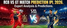 RCB vs GT Match Prediction IPL 2026