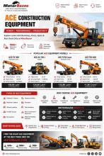 MotorBazee Top ACE Construction Equipment & Prices in India 2026