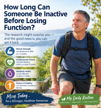 Picture of a man continuing to be active