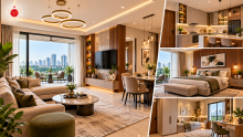 Apartment Interiors in Gurgaon – Luxury 2BHK and 3BHK Modern Home Interior Design
