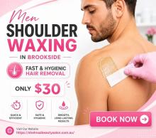 Men Shoulder Waxing in Brookside