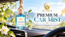 Suyogi Premium Car Mist hanging fragrance bottle for car interiors
