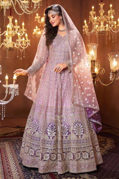 Lilac Anarkali