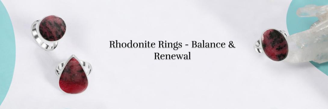 Rhodonite ring