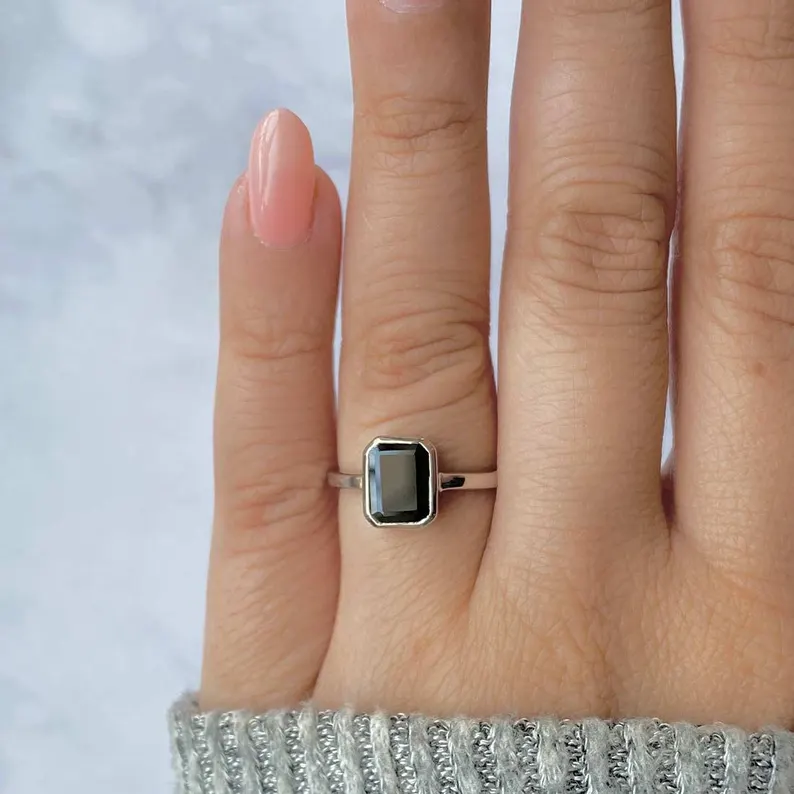 Black Tourmaline Ring