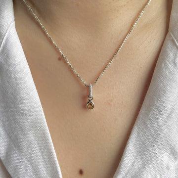 Dainty Citrine Pendants