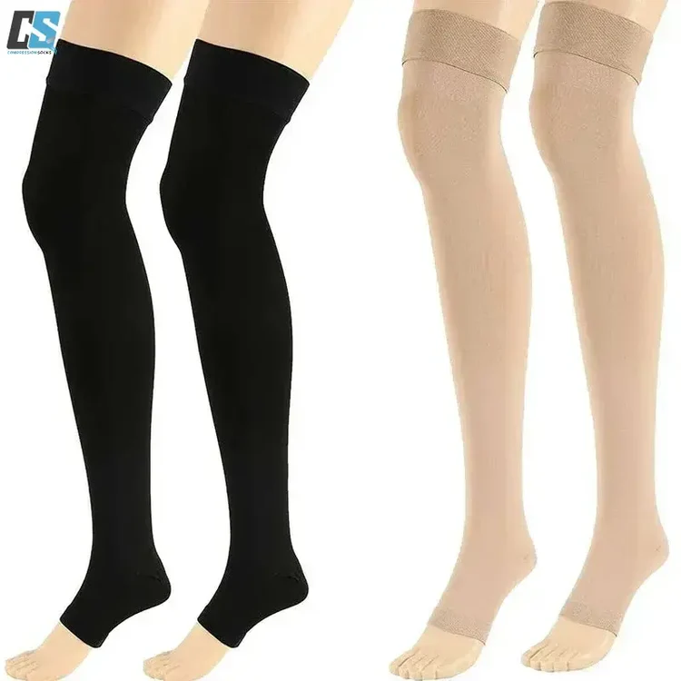 High-Quality Thigh-High Compression Socks