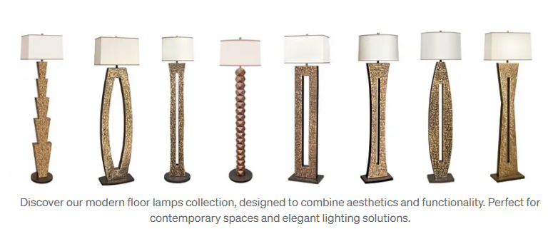 handcrafted metal floor lamps