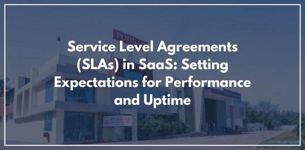 Service Level Agreements (SLAs) in SaaS: Setting Expectations for Performance and Uptime