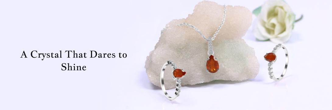 Orange Kyanite jewelry