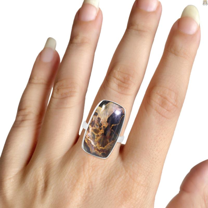 Pietersite ring