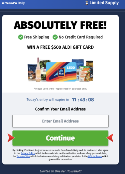 Gift cards 