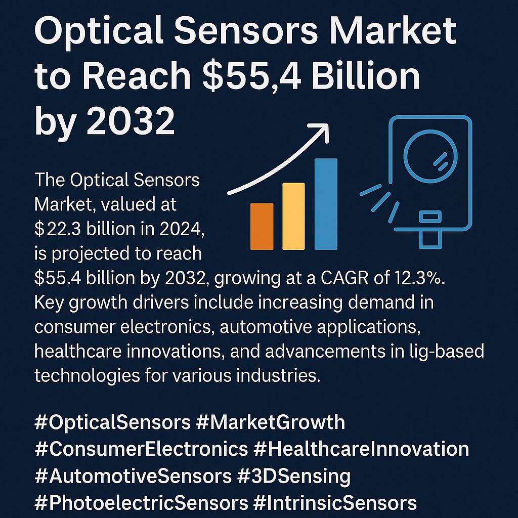 #OpticalSensors, #MarketGrowth, #ConsumerElectronics, #HealthcareInnovation, #AutomotiveSensors, #3DSensing, #PhotoelectricSensors, #IntrinsicSensors, #MeticulousResearch, #GlobalForecast
