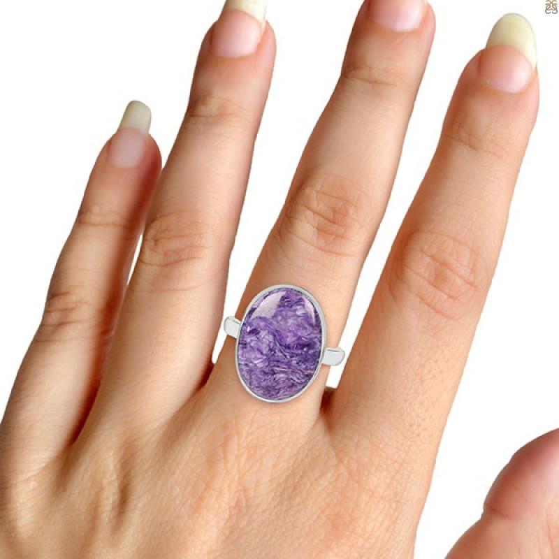 charoite rings