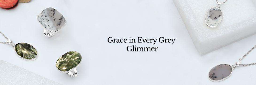 grey gemstones