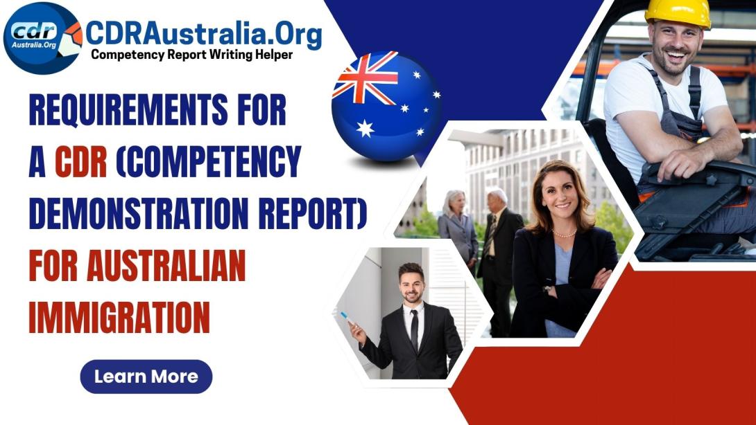 CDR for Australian Immigration