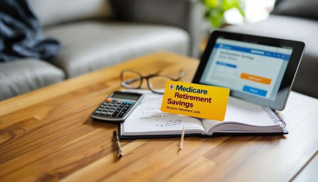 A calculator, notebook and a tablet to work on Retirement Expenses