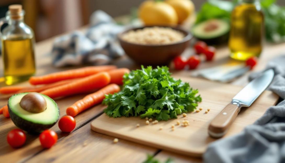Vegetables being prepared as part of easy budget meals for Healthy Eating