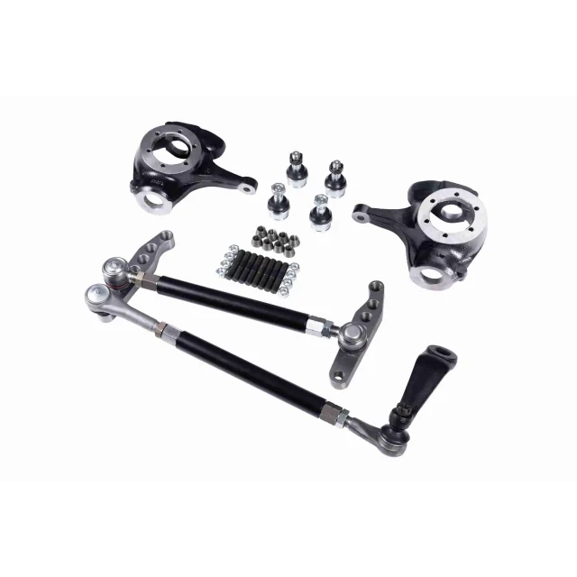 high steer conversion kit, Dana 44 high steer, crossover steering kit, Chevy 10 bolt high steer, hydro assist steering upgrade, off-road steering upgrade, tie rod clearance, bump steer fix, lifted truck steering upgrade, heavy duty steering components, Jeep high steer kit, off-road suspension upgrade, steering geometry correction, 4x4 steering problems, best high steer kit