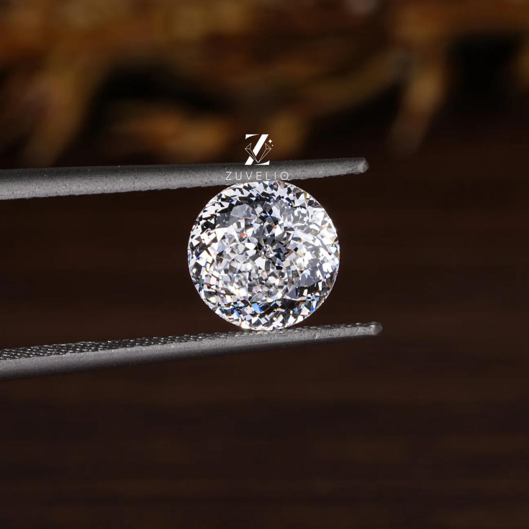 Portuguese Cut Moissanite Ring