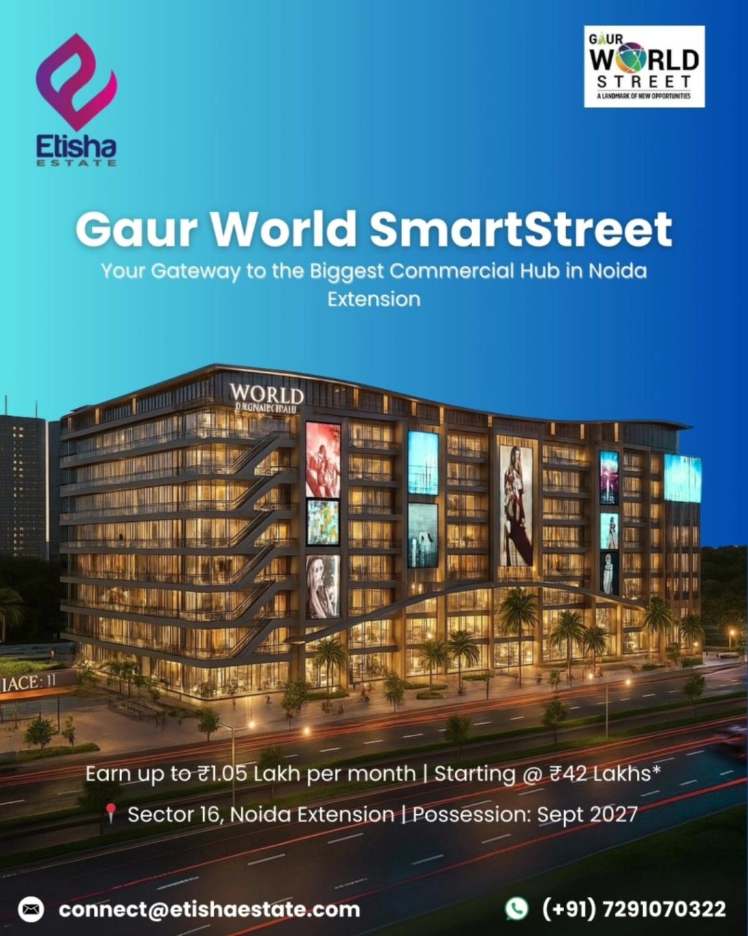 Retail shops in Gaur World SmartStreet