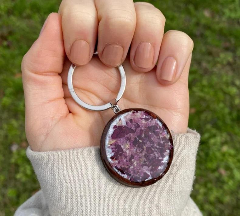 memorial keychains for ashes, cremation key chain