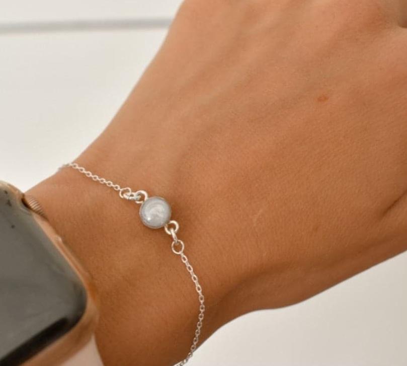 pet ashes bracelet, dog ashes bracelet