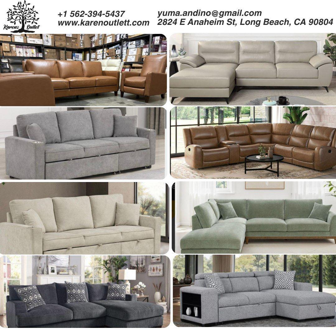 Premium Leather Sofa in Long Beach