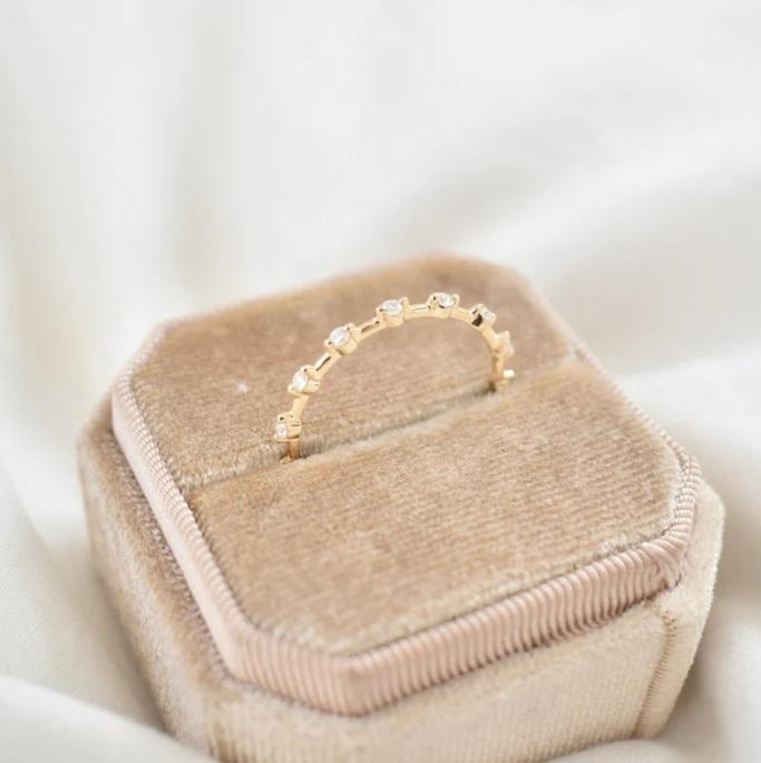 moissanite cremation ring, moissanite stone jewelry