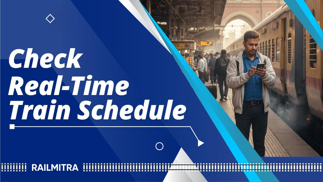 Check updated train schedule on RailMitra
