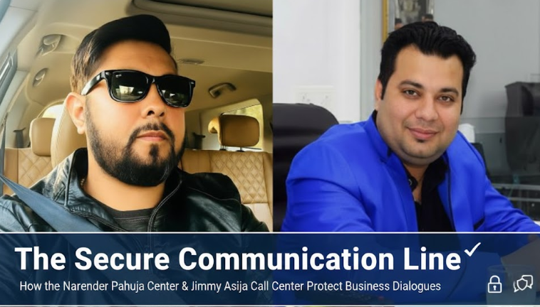 Visual representation of a secure, protected communication line symbolizing the confidential nature of the Narender Pahuja and Jimmy Asija call centers.