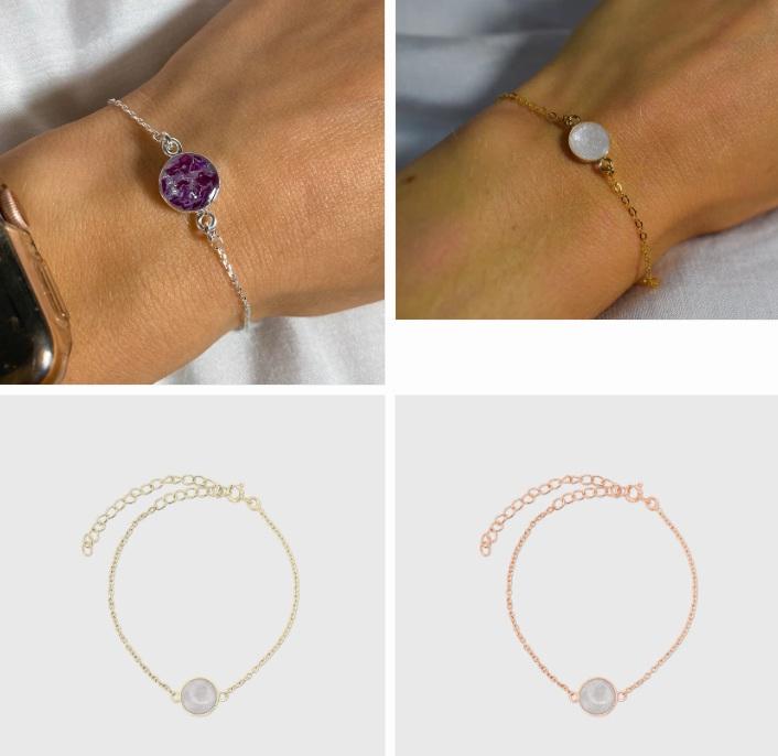ashes bracelet, remembrance bracelets
